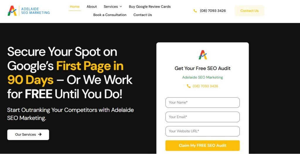 Adelaide Digital homepage