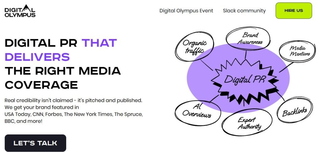 Digital Olympus homepage