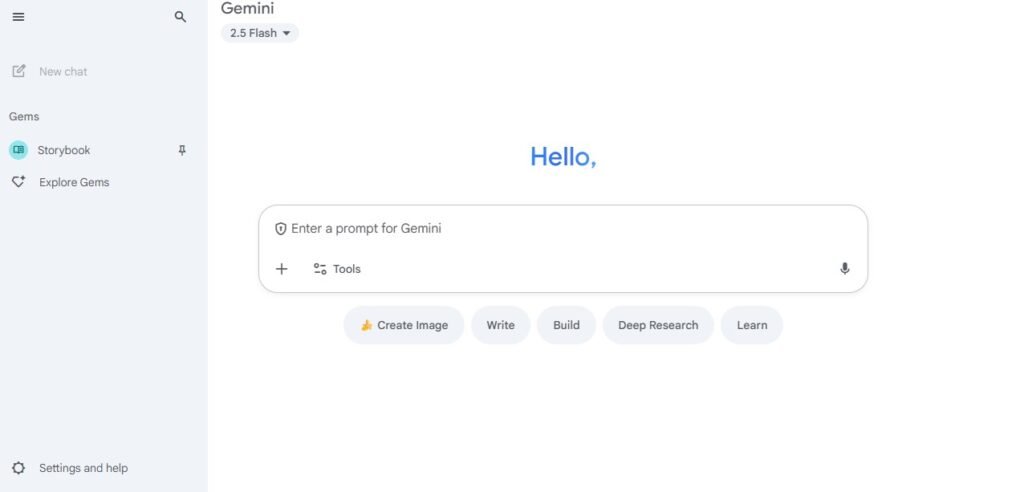 Gemini Home Page