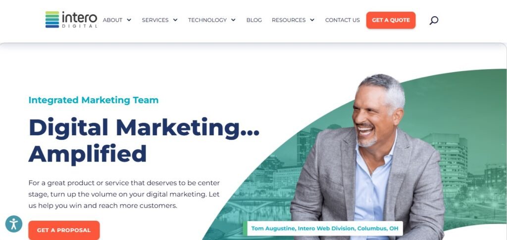 intero digital homepage