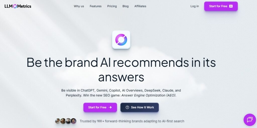 LLMOMetrics homepage