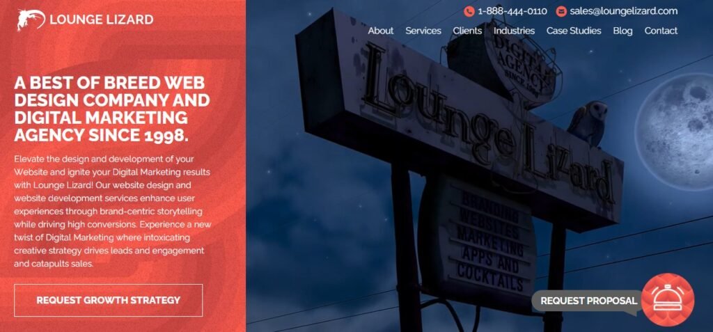 lounge lizard homepage
