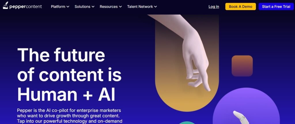 Peppercontent Home Page
