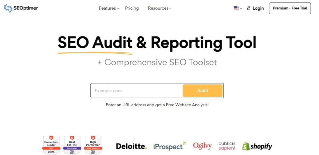 SEO optimer homepage