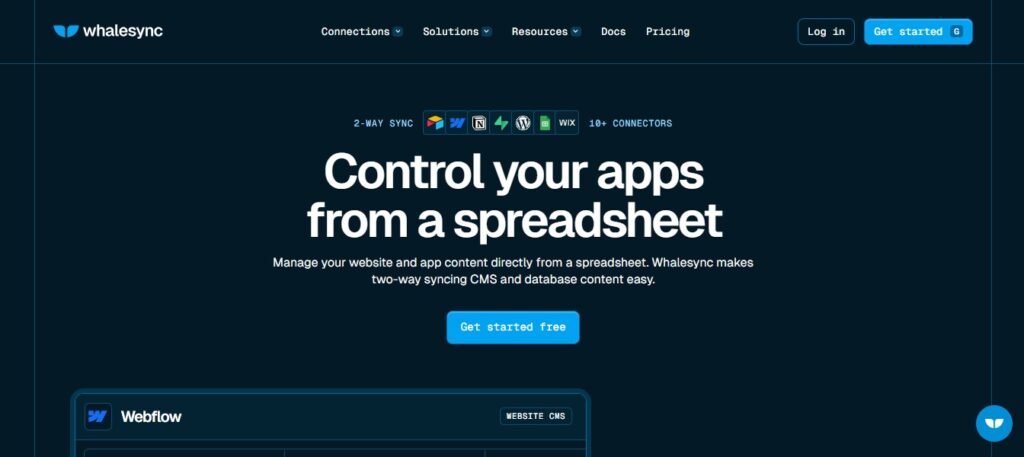 whalesync homepage