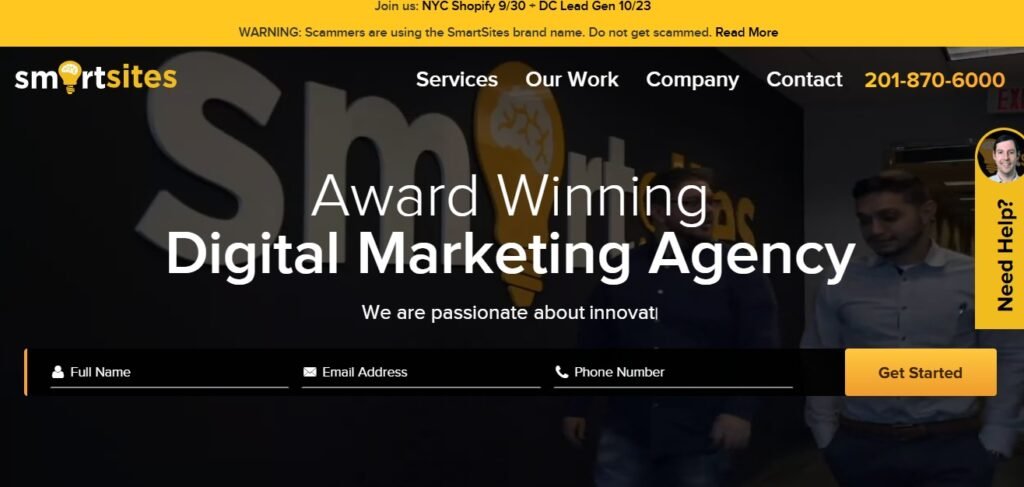 smartsites homepage