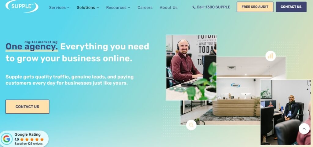 Supple Digital Homepage 