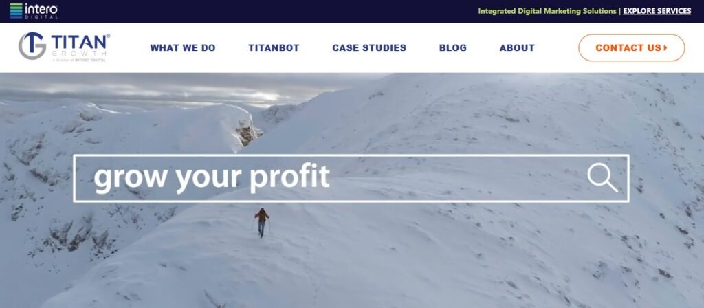 Titangrowth homepage
