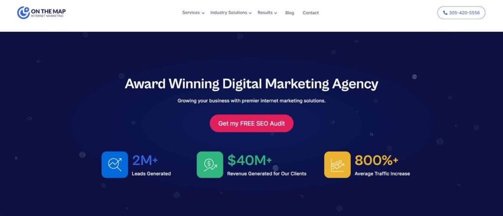 on the map marketing homepage