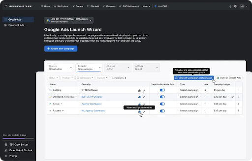 Search Atlas Ads Wizard
